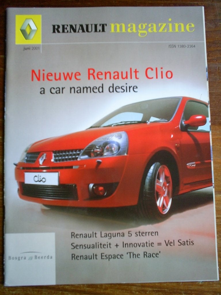 Renault Magazine Alle Modellen o.a. Clio V6 / F-1, Ophalen of Verzenden, Zo goed als nieuw, Renault