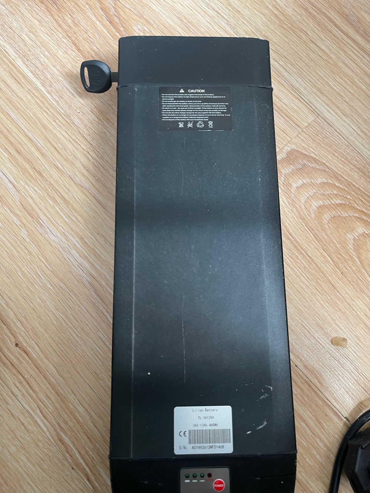 E-bike accu 36V 13Ah 468Wh Li-ion Batterij, Fietsen en Brommers, Gebruikt