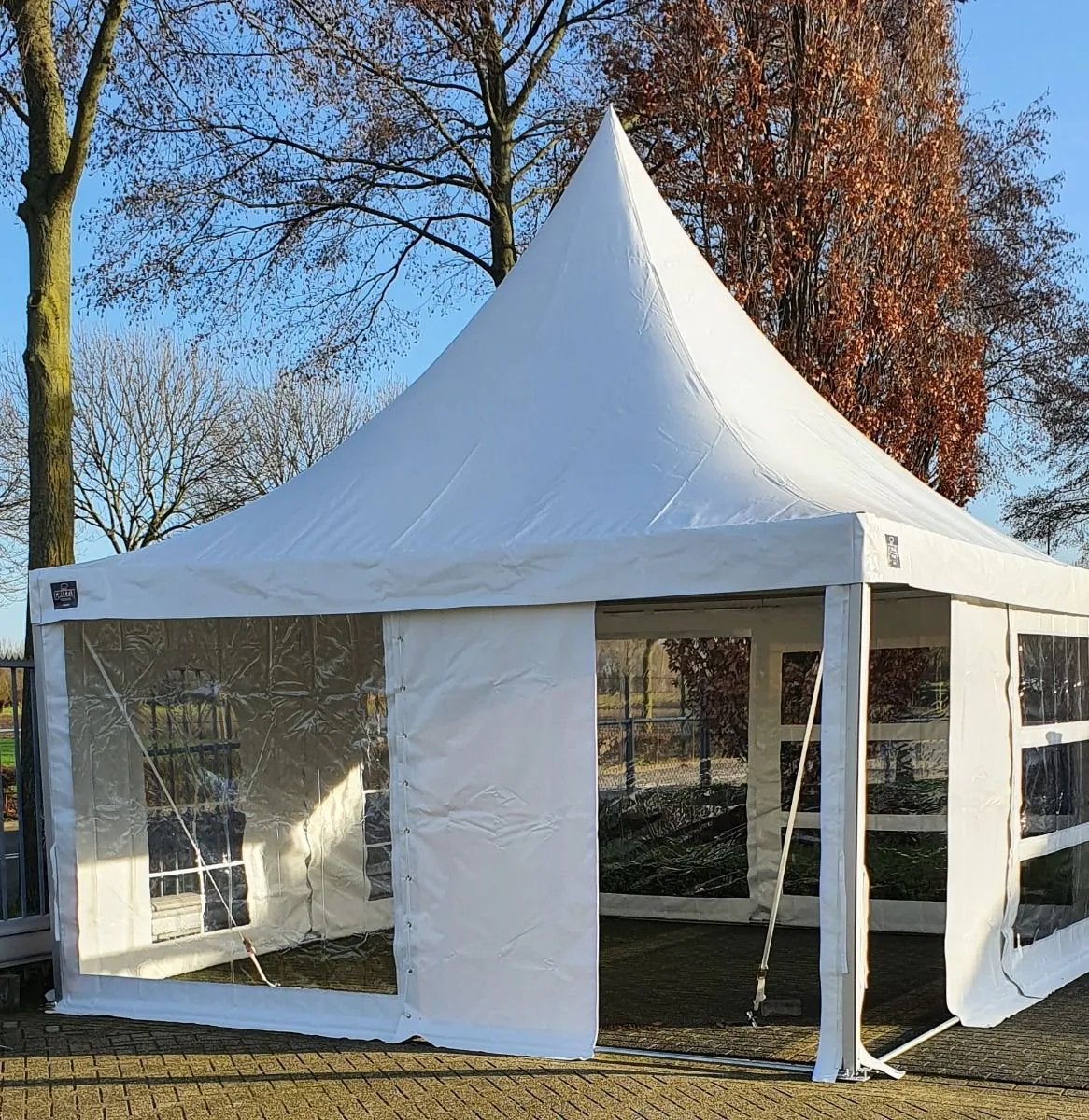 2x pagode tent 5x5, Tuin en Terras, Partytenten, Ophalen, Zo goed als nieuw