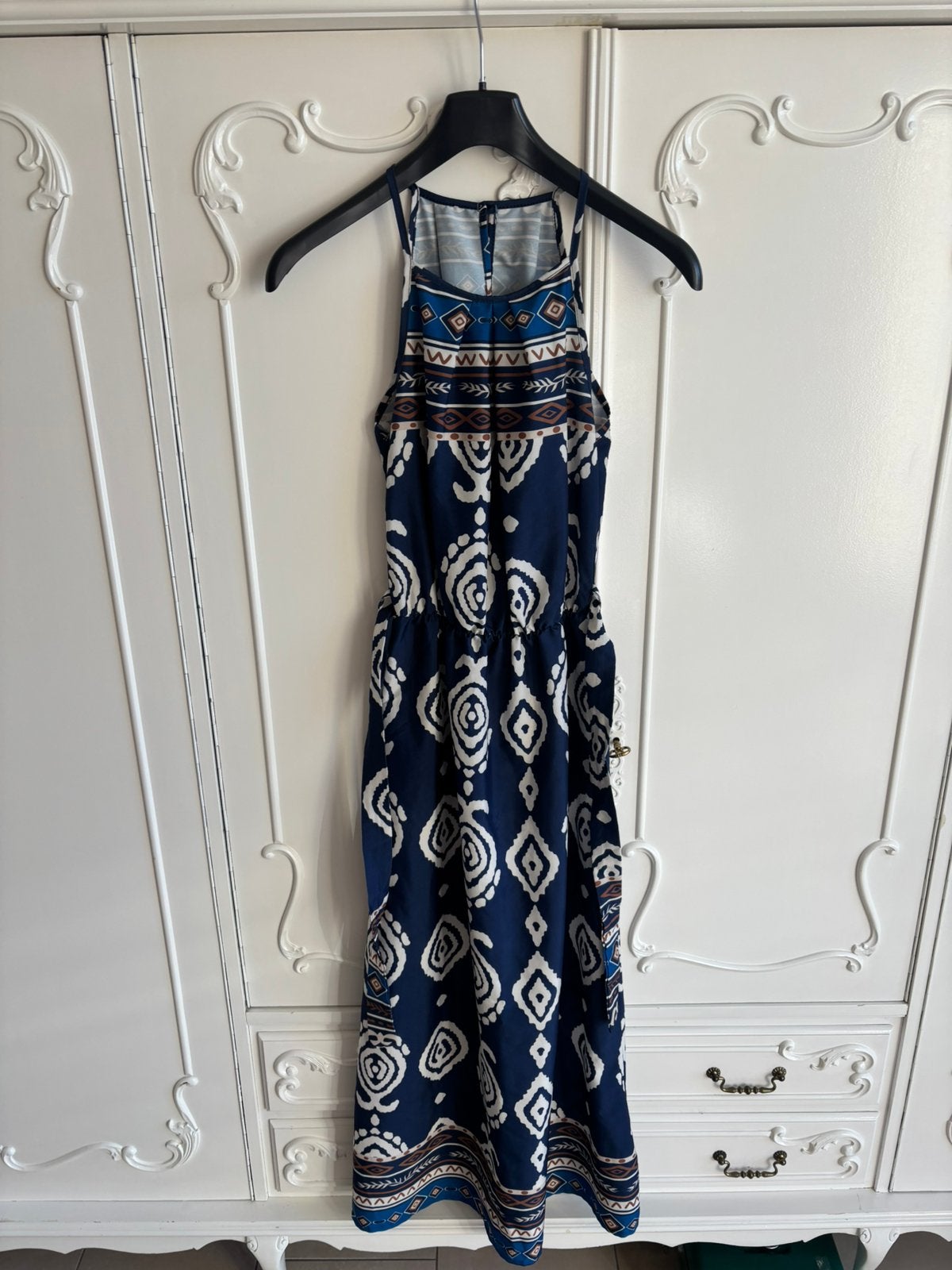Nieuw blauw Ibiza maxi jurk maat S 36, Blauw, Nieuw, Ophalen of Verzenden, Maat 36 (S)