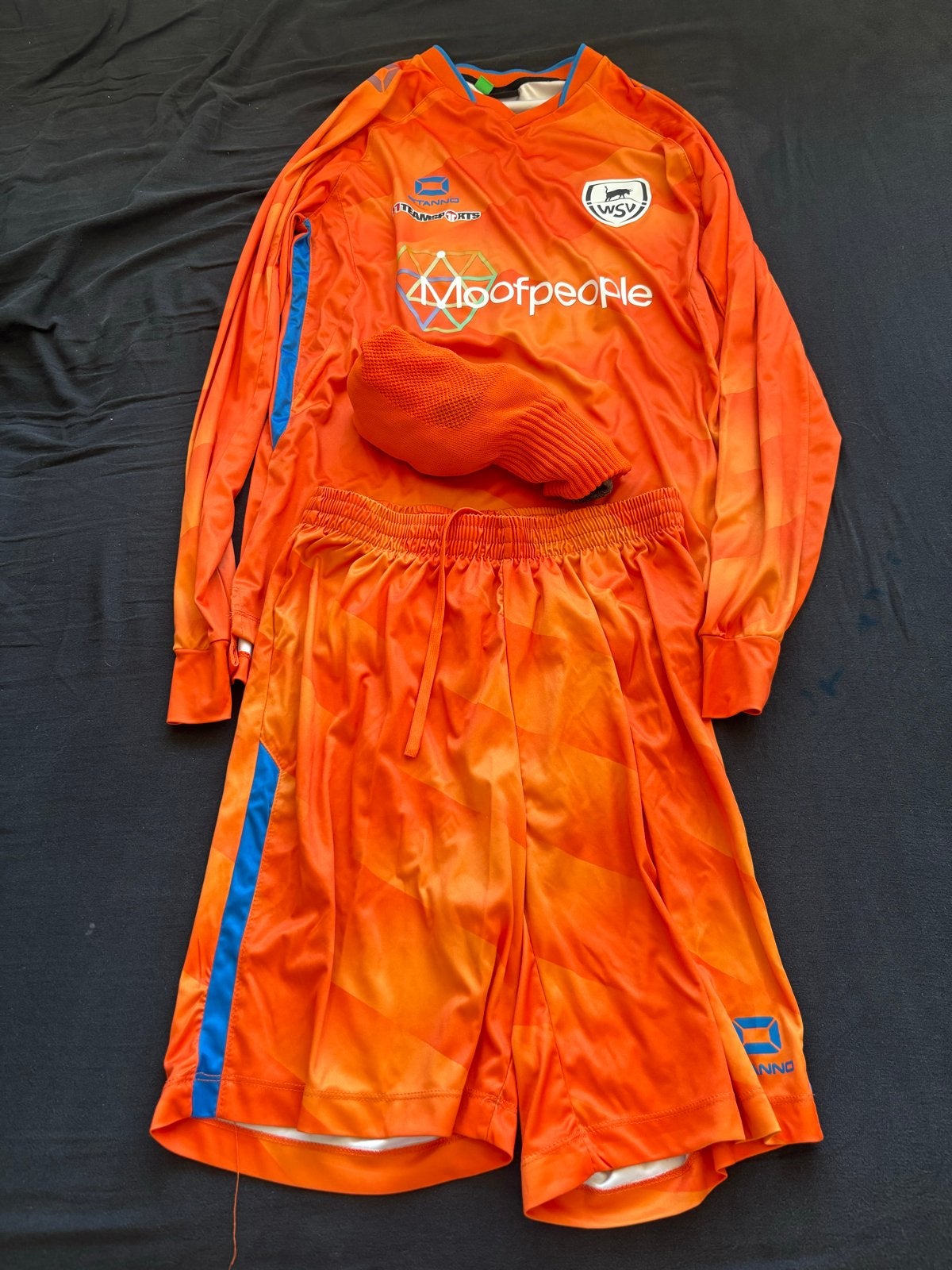 WSV Wedstrijd Keeperstenue - Oranje Voetbaltenue, Ophalen, Voetbal, Gedragen, Overige maten
