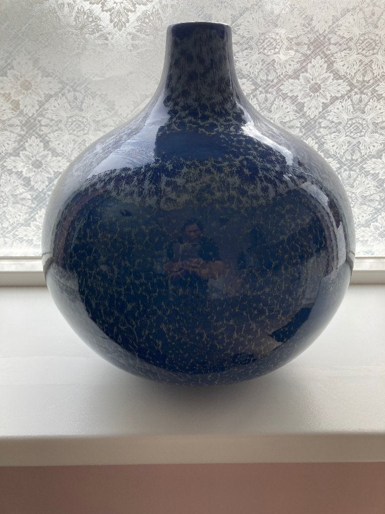 Vaas, Huis en Inrichting, Woonaccessoires | Vazen, Ophalen, Zo goed als nieuw, Steen/keramiek, 33 cm