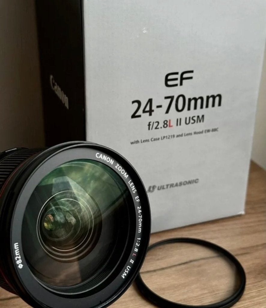Canon EF 24–70mm f/2.8L II USM-objectief met filter, Audio, Tv en Foto, Fotografie | Lenzen en Objectieven, Canon, Handmatige focus