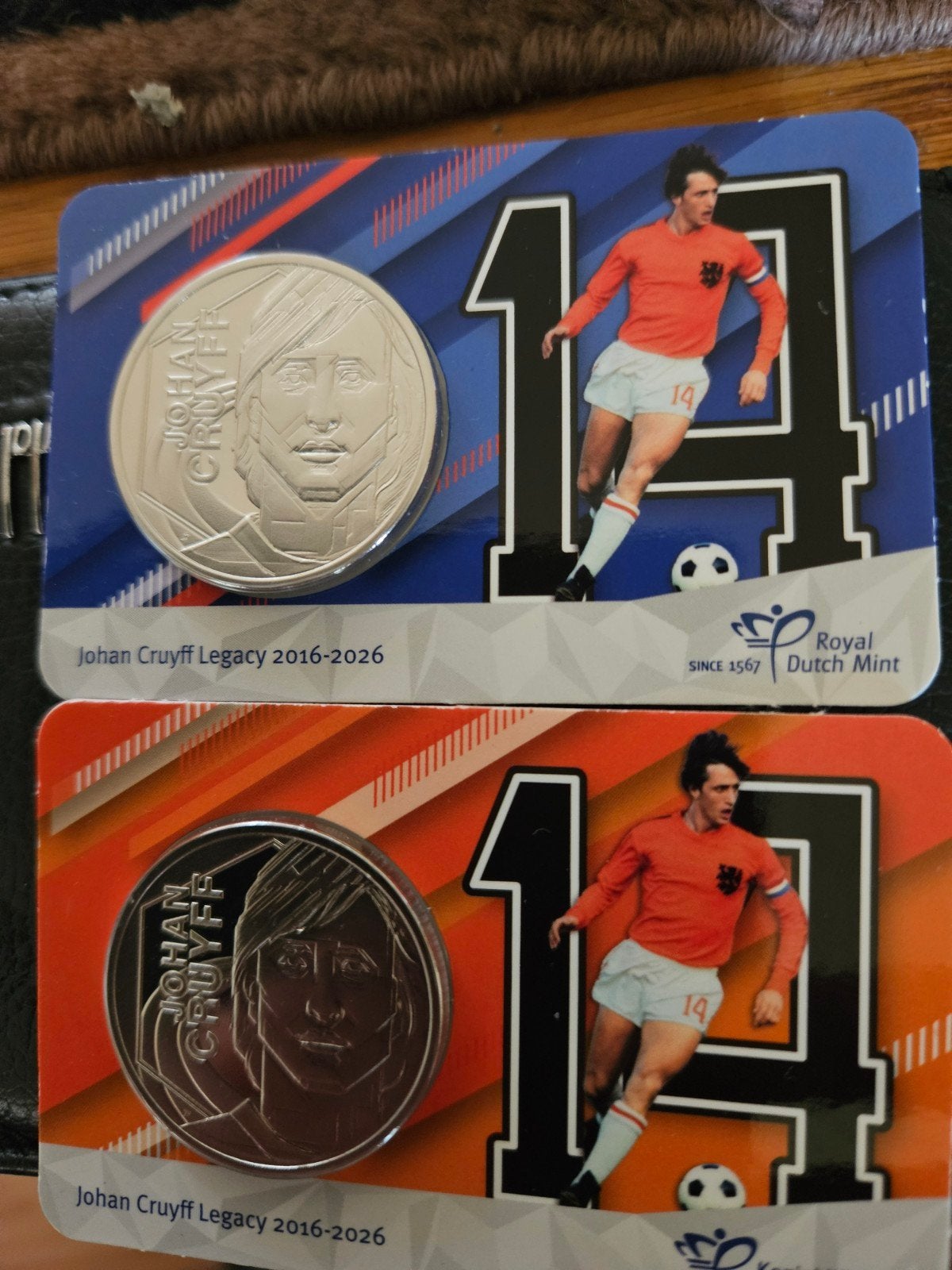 cruyff penningen in coincard, Postzegels en Munten, Ophalen of Verzenden, Koningin Beatrix