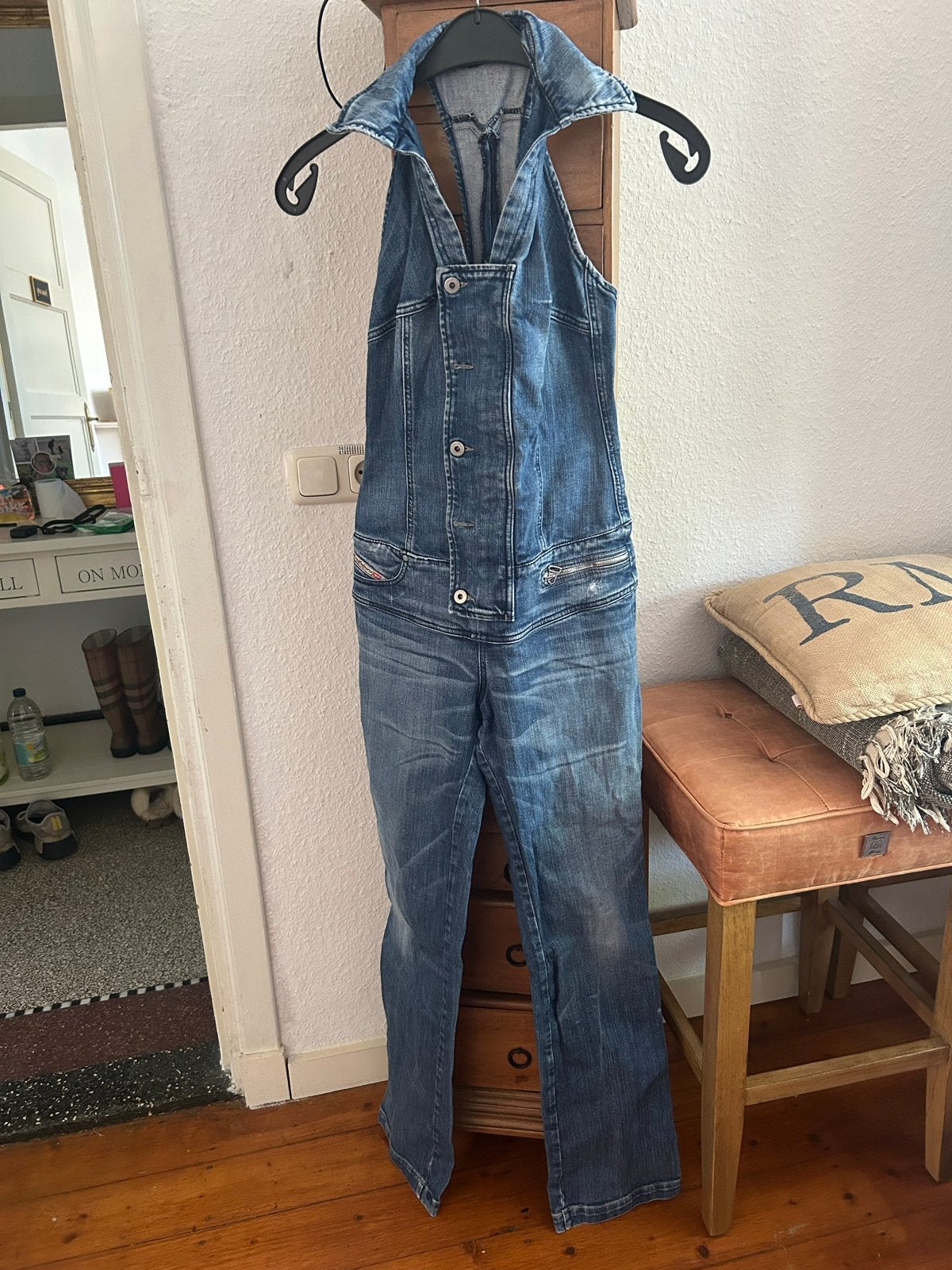 Diesel Jeans Jumpsuit Maat S, Ophalen of Verzenden, Gedragen, Maat 36 (S), Blauw