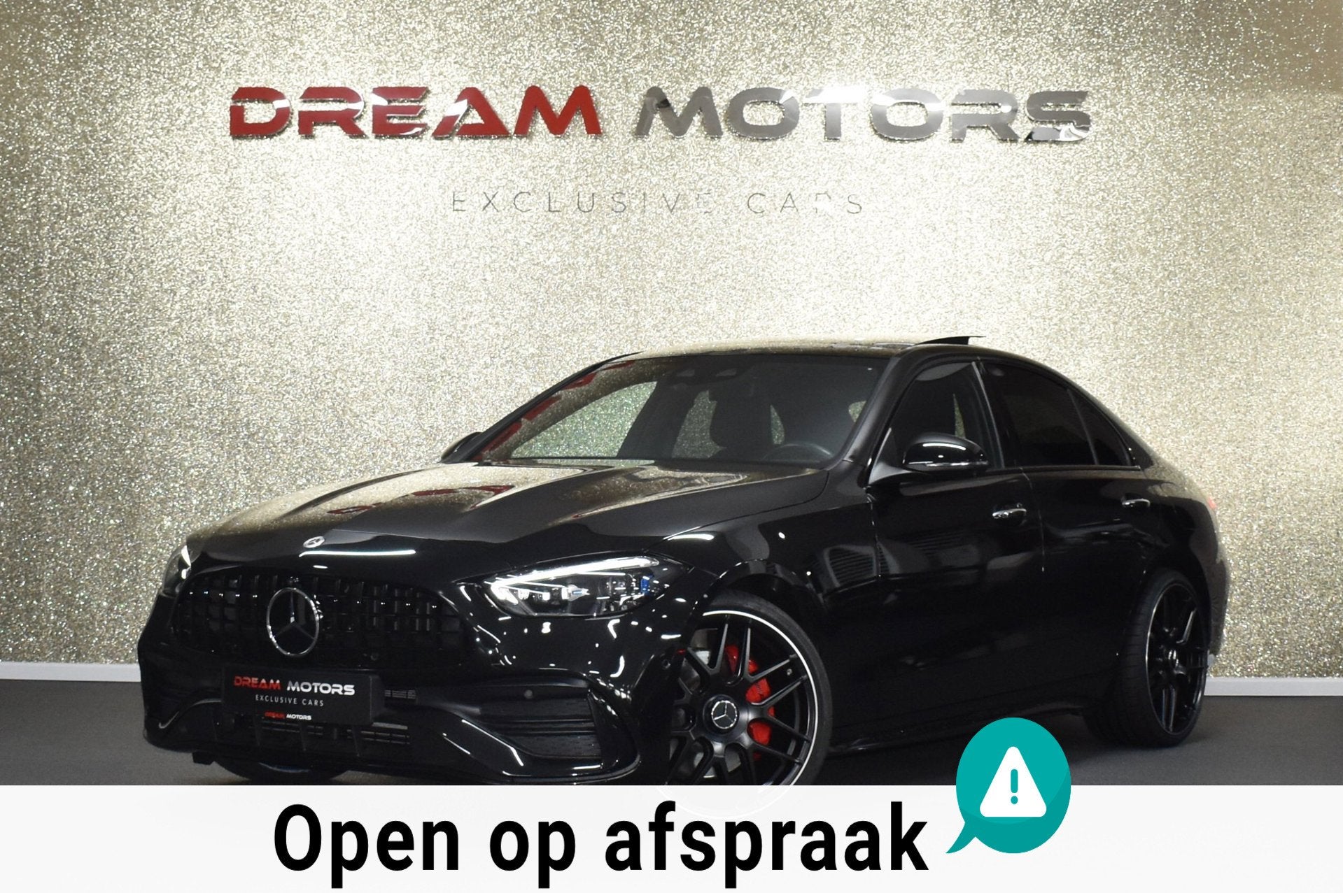 Mercedes-Benz C-klasse 300 e AMG 313pk | C63 AMG | MEMORY |, Automaat, Achterwielaandrijving, Gebruikt, Zwart