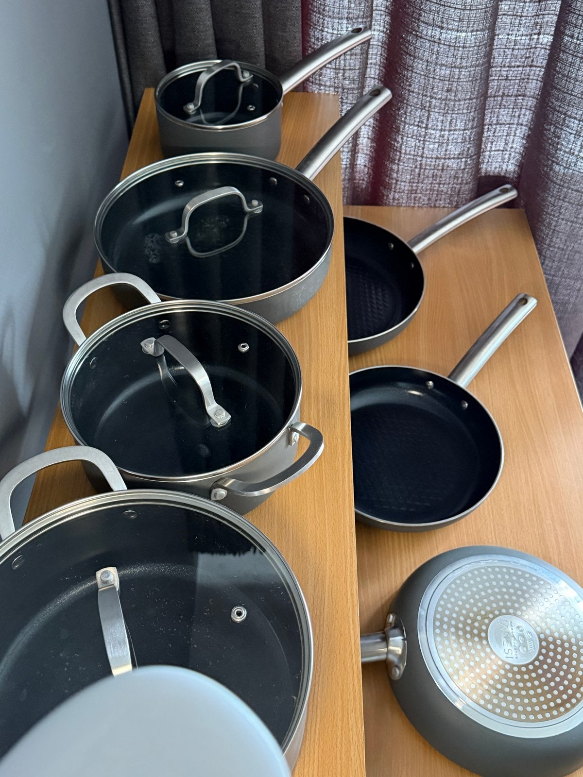 ISENVI Healthy Cookware Pannenset - 7-delig, Ophalen, Gebruikt, Antiaanbaklaag, Aluminium