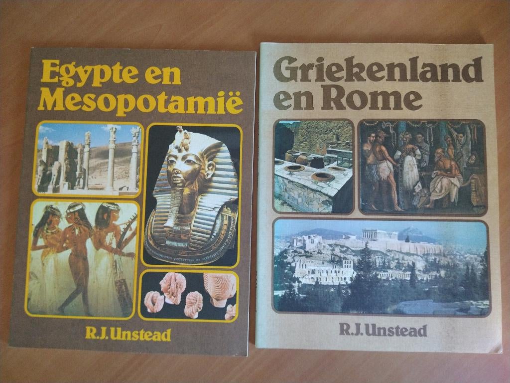 Unstead, R.J. Egypte en Mesopotamie + Griekenland en Rome, Ophalen of Verzenden, 14e eeuw of eerder, Gelezen