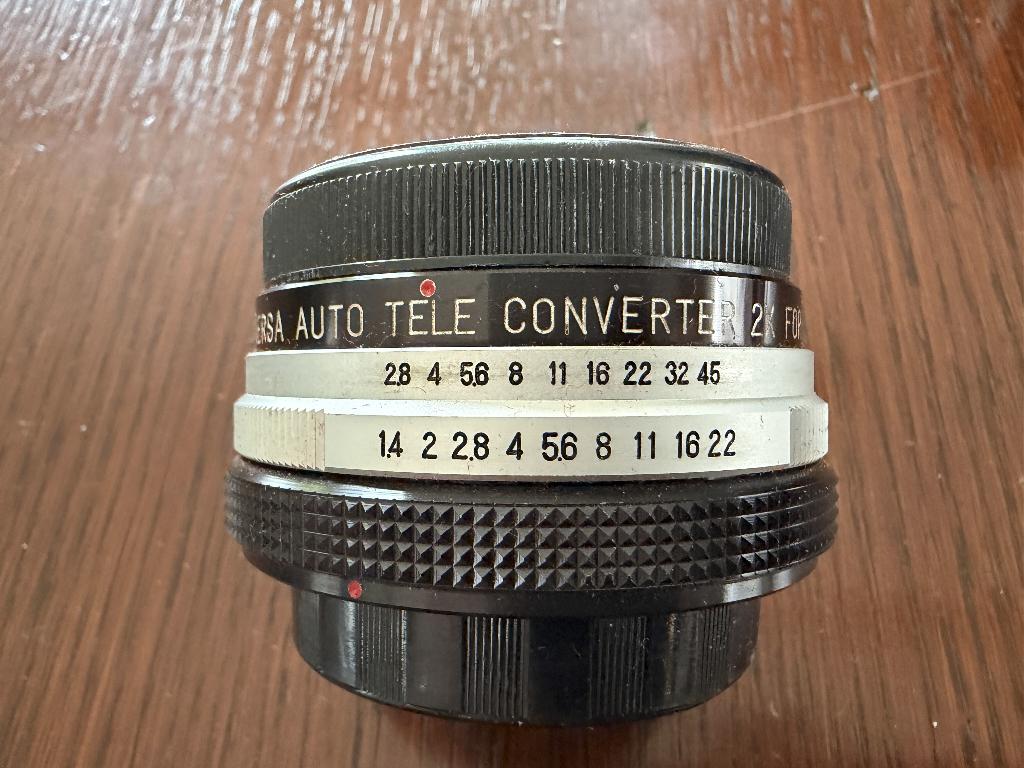 Universa auto tele converter 2x in etui voor Canon FTb, Ophalen of Verzenden, Zo goed als nieuw, Overige typen