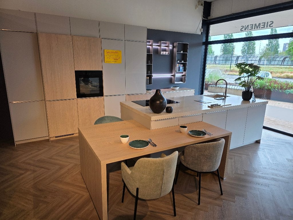 MEGA keuken Japandi stijl stenen blad kookeiland buitenkans!, Huis en Inrichting, Ophalen, Overige kleuren, Overige typen, Zo goed als nieuw
