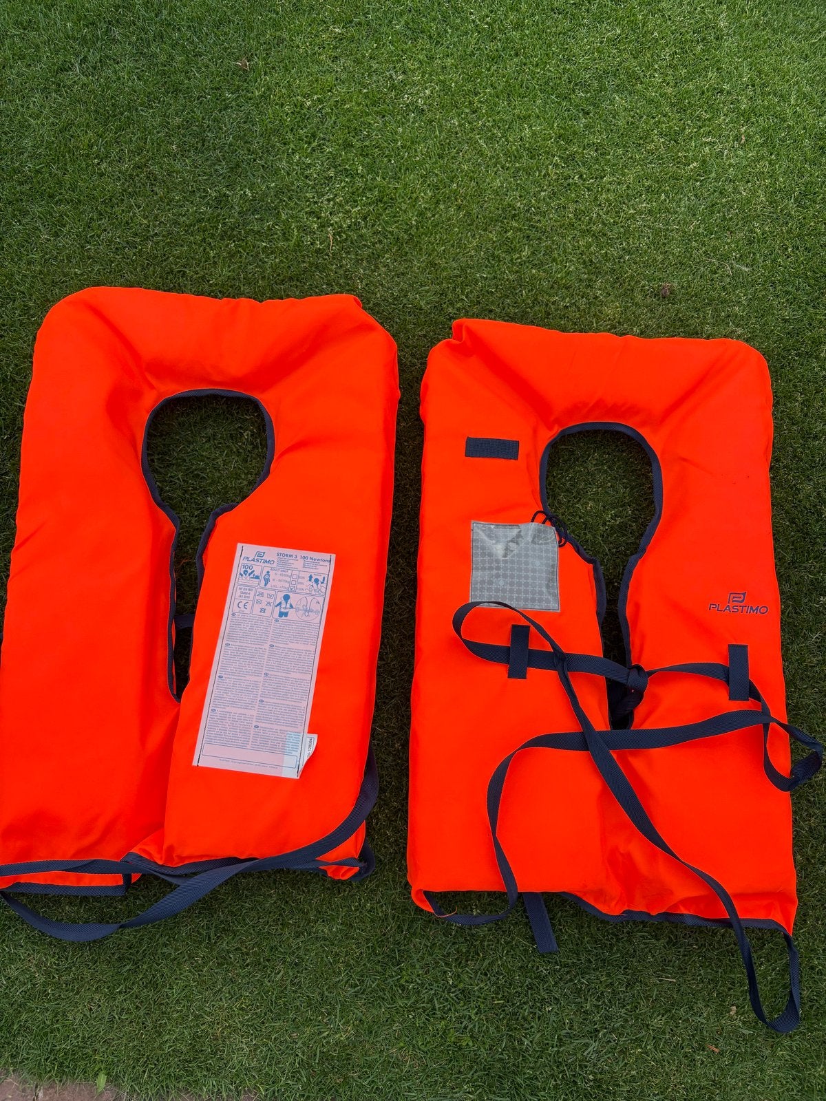 2x Plastimo reddingsvesten 100N - Oranje, Ophalen of Verzenden, Nieuw, Overige typen