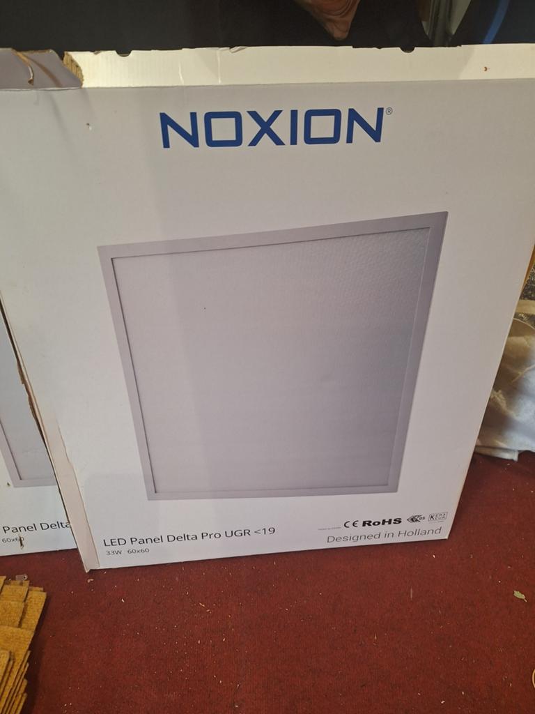 Noxion LED Paneel Delta Pro UGR <19, 33W, 60x60, Ophalen of Verzenden, Nieuw, Modern, functioneel