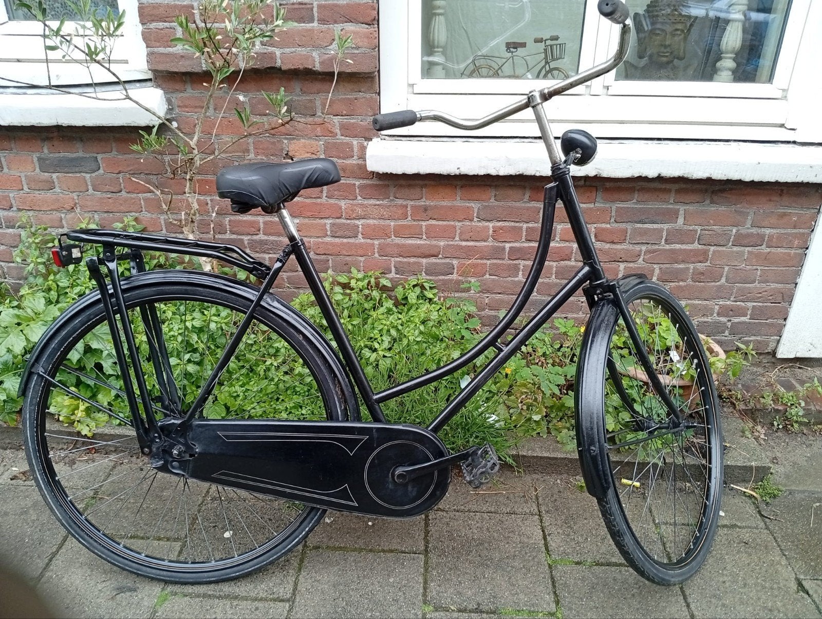 Locomotief Omafiets zwar(0613436050, Fietsen en Brommers, 56 cm of meer, Ophalen, Gebruikt, Locomotief