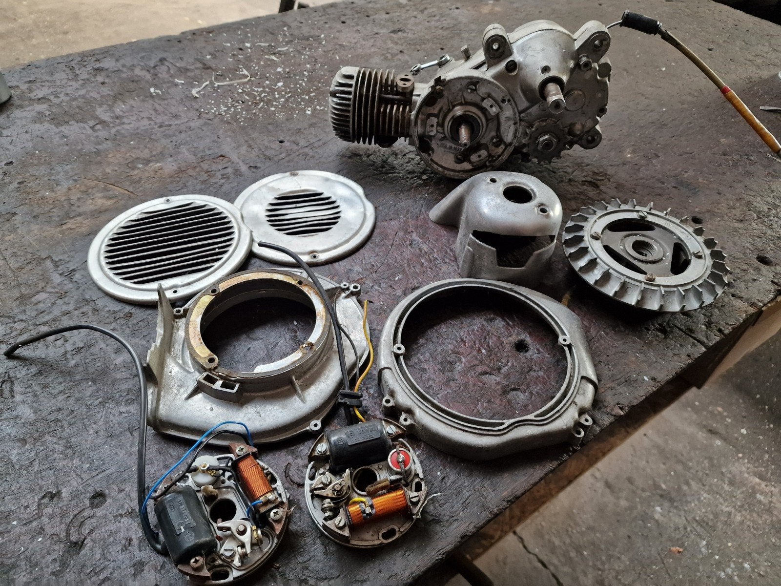 Puch MS50 motorblok 2 hand, in goede staat, met extra delen., Ophalen of Verzenden, Gebruikt, Blok, Puch