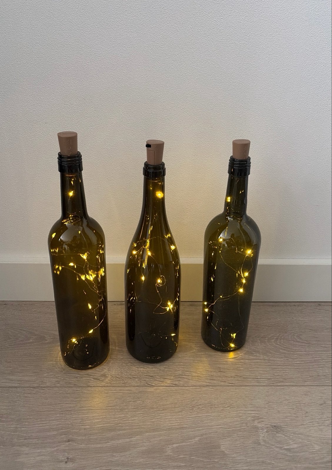 Bruiloft decoratie flessenlampjes, Ophalen of Verzenden, Zo goed als nieuw