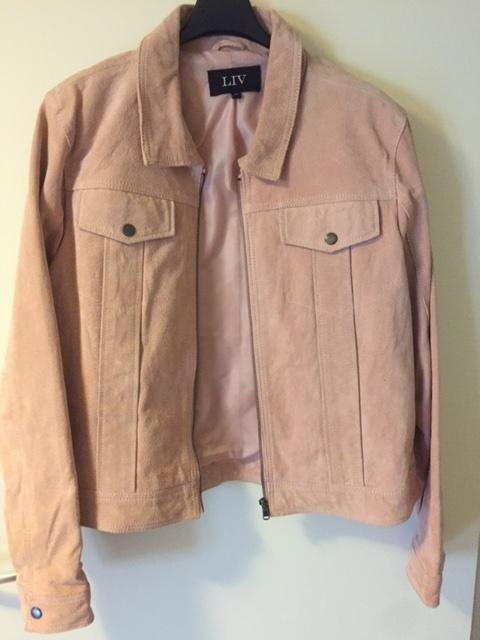 Suede jack in zacht roze van LIV maat 44, Maat 42/44 (L), Ophalen of Verzenden, Zo goed als nieuw, Roze