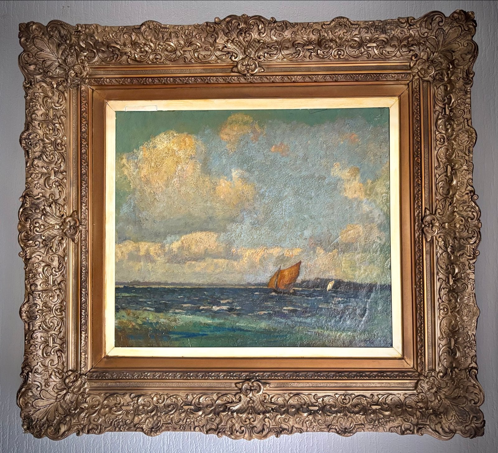Henk van Leeuwen van Oudewater (1890-1972), Maritiem / water, Nederlandse school, Doek, Bijzondere lijst