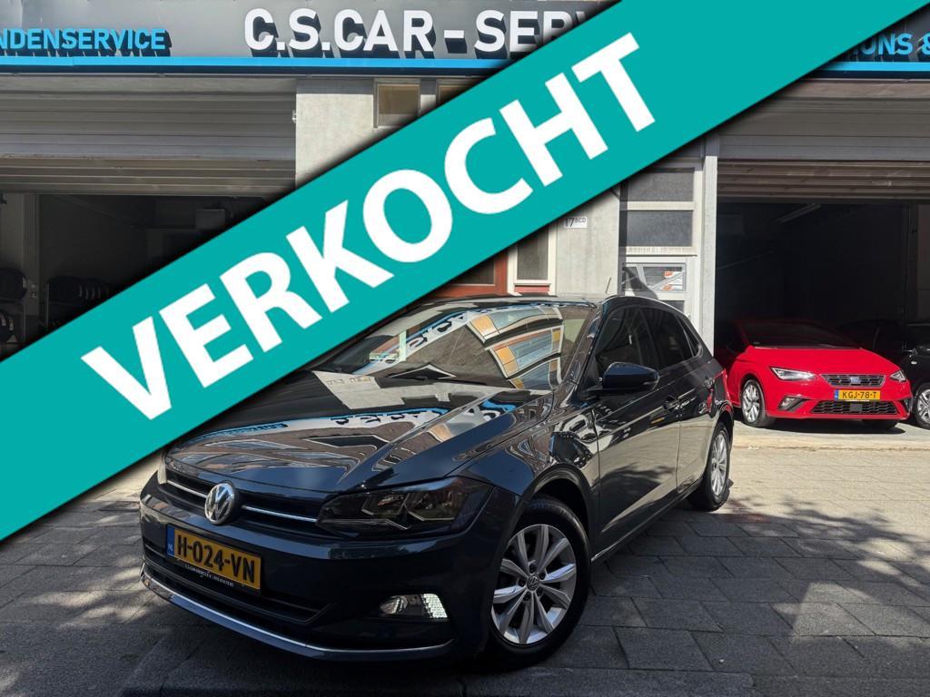 Volkswagen Polo 1.0 TSI Highline Airco | Applecarplay | PDC, Auto's, Voorwielaandrijving, Stof, Zwart, Bedrijf