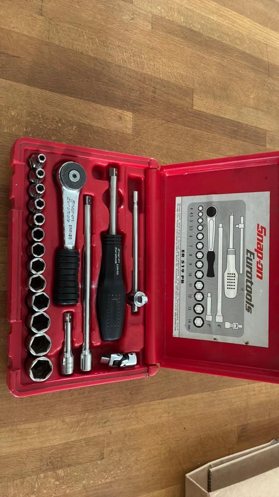 Snap-on Eurotools ER 519 PB doppenset, Ophalen of Verzenden, Zo goed als nieuw