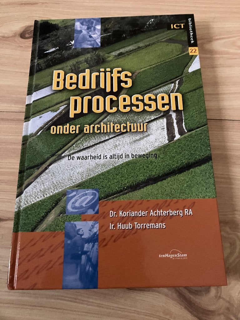 Boek Bedrijfsprocessen onder architectuur, Boeken, Ophalen of Verzenden, Beta, Zo goed als nieuw, WO