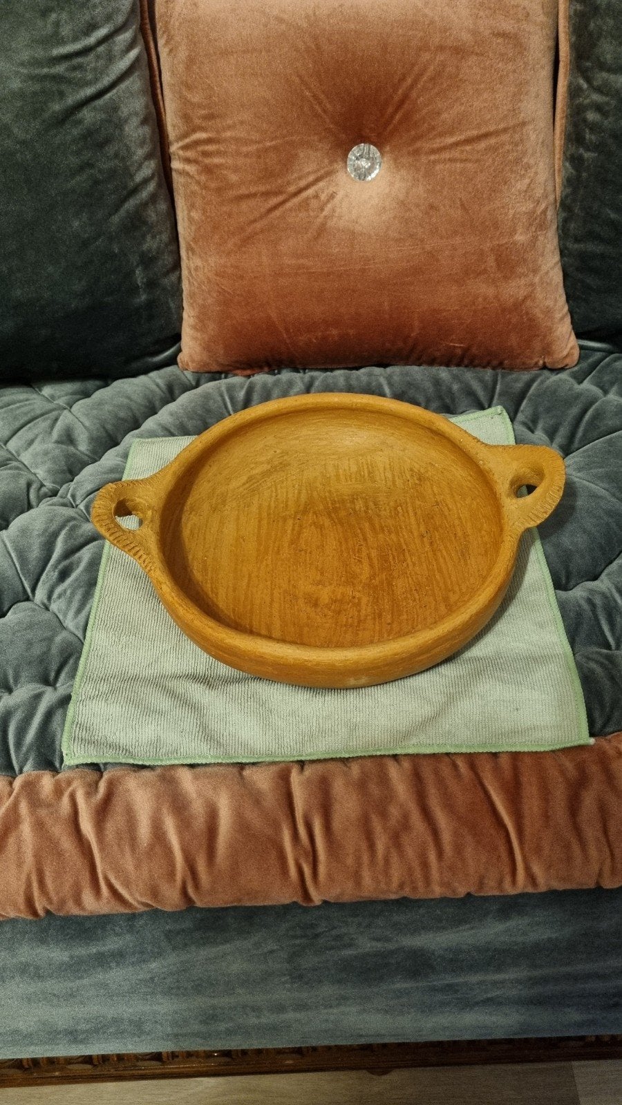 Traditionele Marokkaanse tajine schaal, 27 cm, Ophalen of Verzenden, Overige materialen, Overige typen, Gebruikt