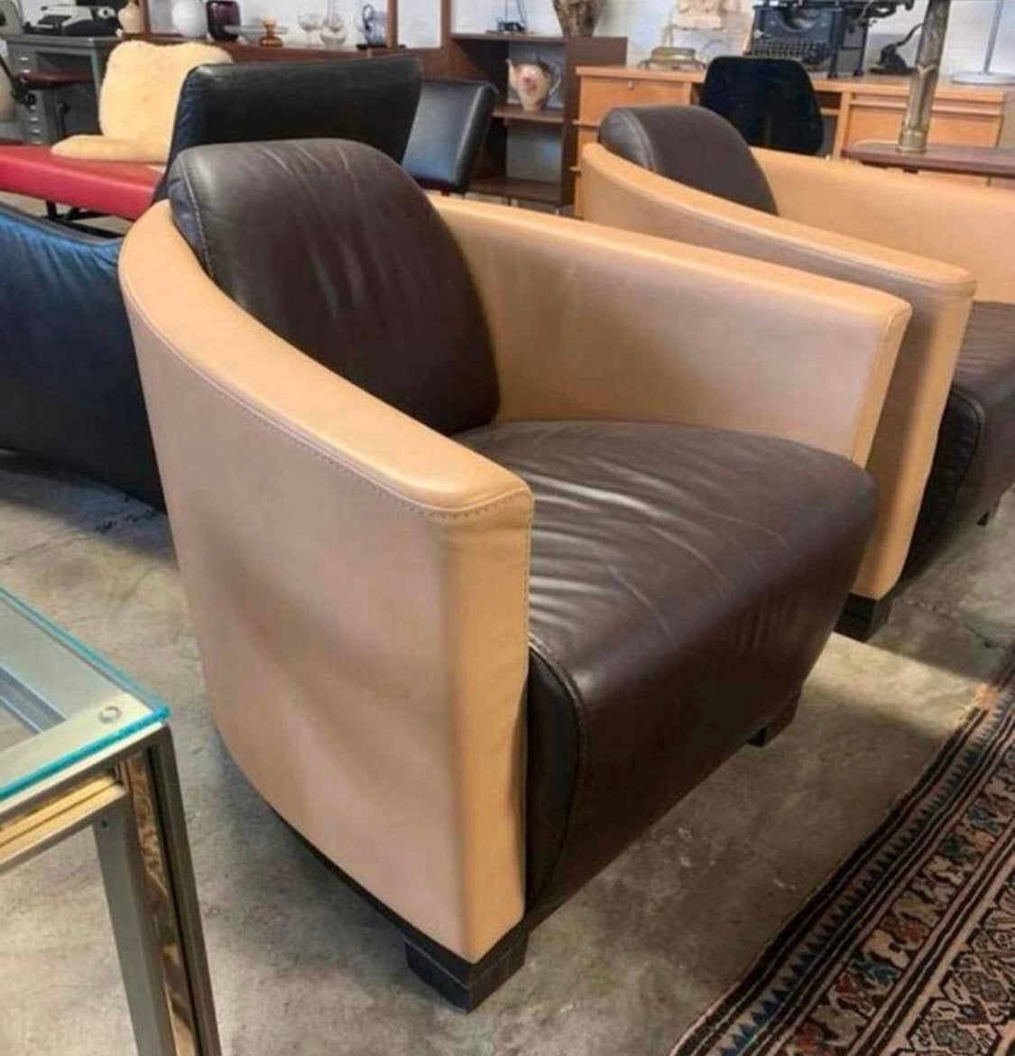 Fauteuil 2 Nicoletti Salotti Calia Italië art Deco fauteuils, Huis en Inrichting, Fauteuils, Ophalen of Verzenden