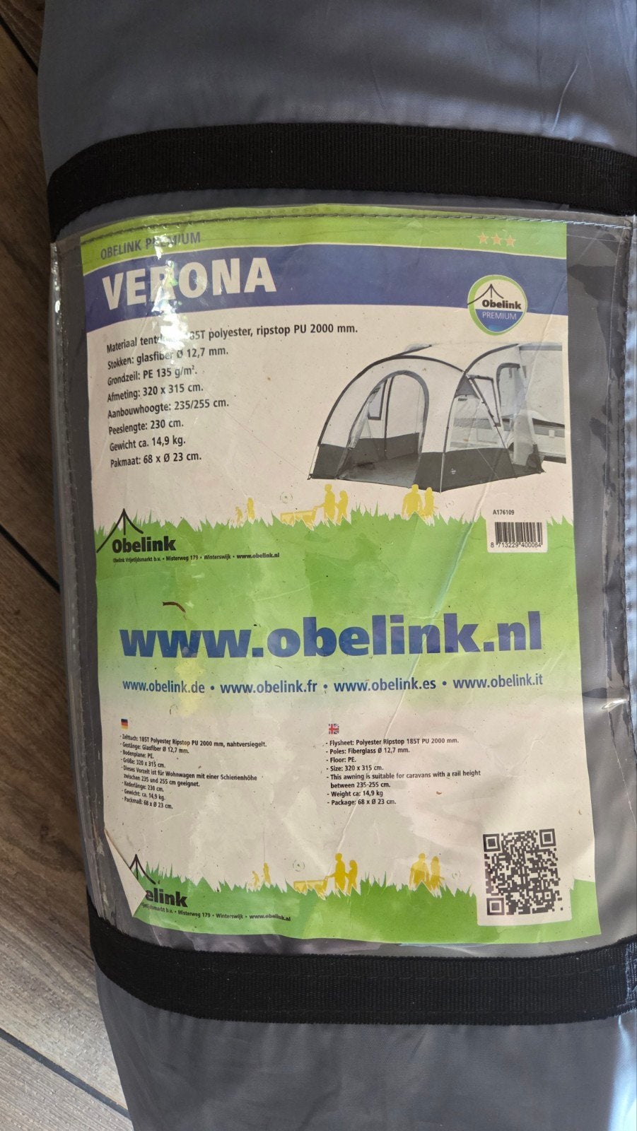 Obelink Verona Caravanvoortent - Zo goed als nieuw, Ophalen