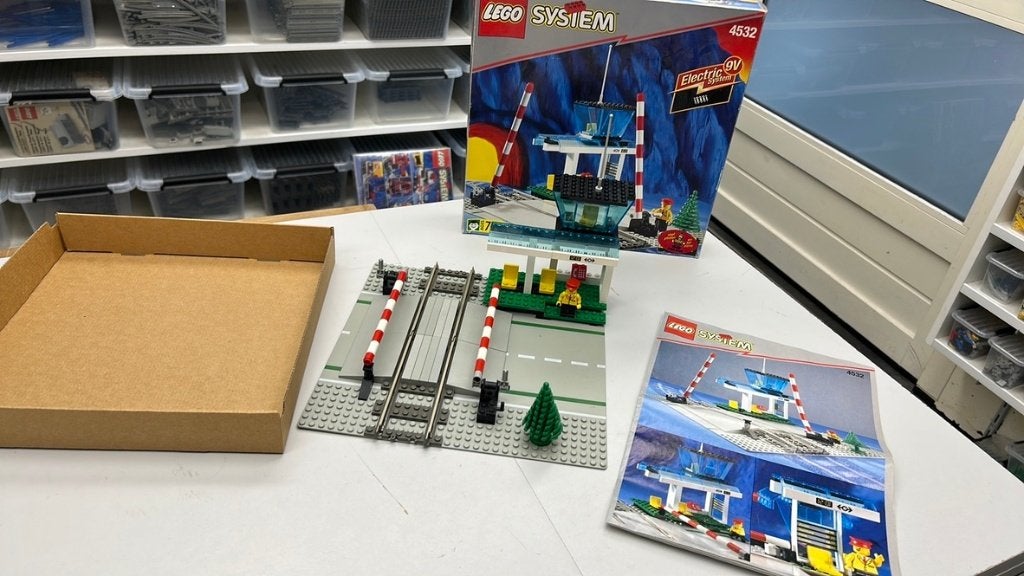 SB2910 Lego trein 4532 compleet + doos + boekje, Ophalen of Verzenden, Zo goed als nieuw