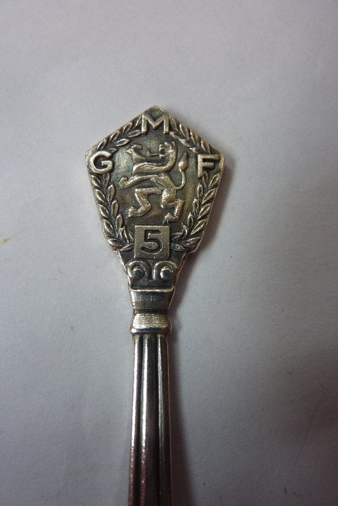 lepeltje G.M.F. 5 (Gezamenlijke Militaire Fondsen), Ophalen of Verzenden, Gebruikt, Metaal, Bestek