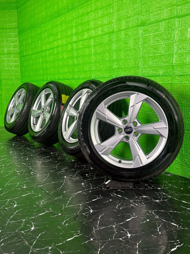 Originele Audi A6 S6 A7 S7 velgen 18" 5x112 zomerset 7mm!, Niet ingevuld, 18 inch, Gebruikt, Banden en Velgen
