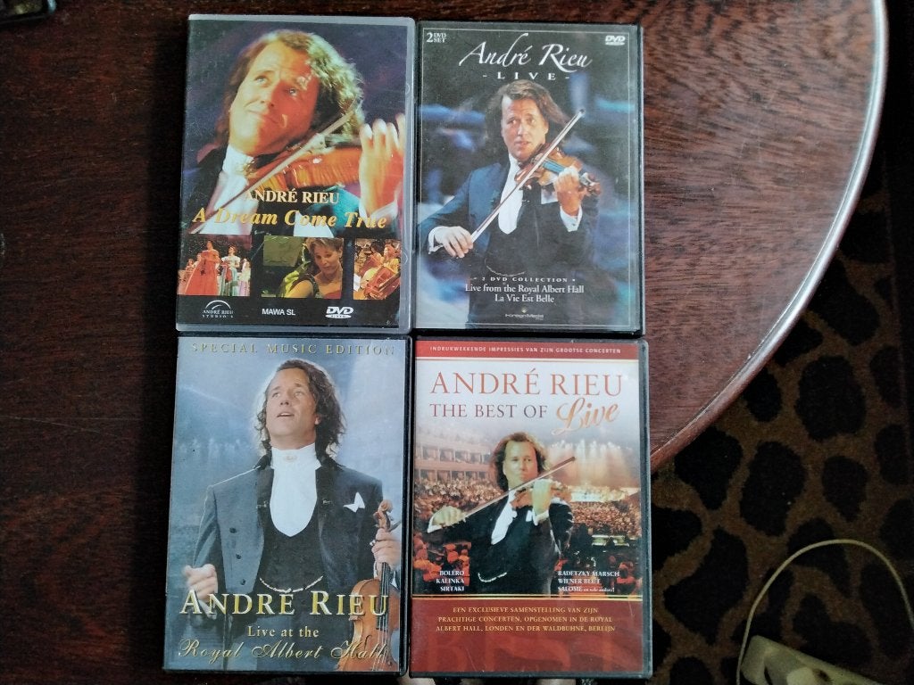 Andre rieu 4 dvds, origineel, Alle leeftijden, Ophalen of Verzenden, Zo goed als nieuw