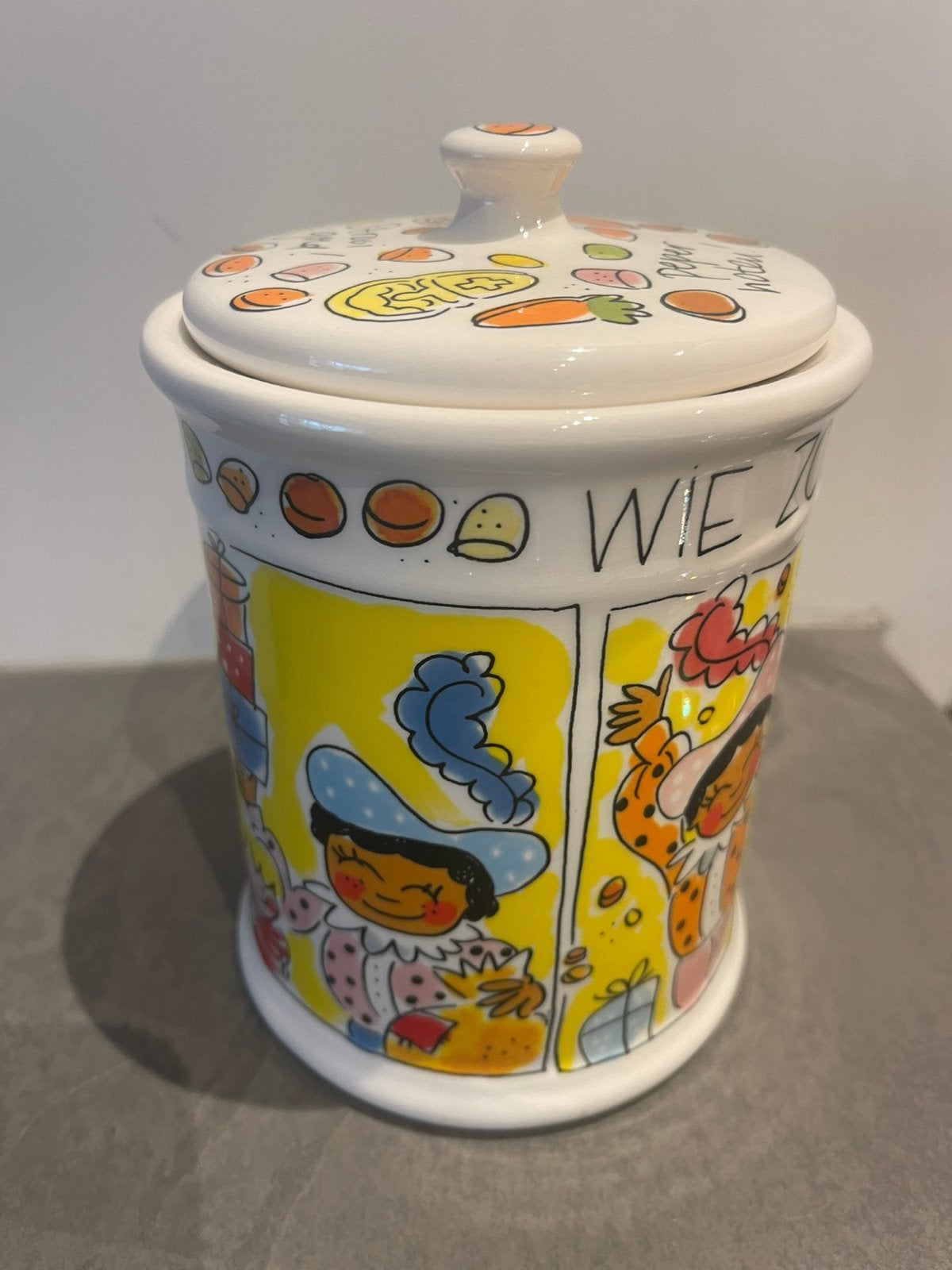 Blond pepernoten pot de oude collectie met zwarte piet, Diversen, Ophalen, Zo goed als nieuw