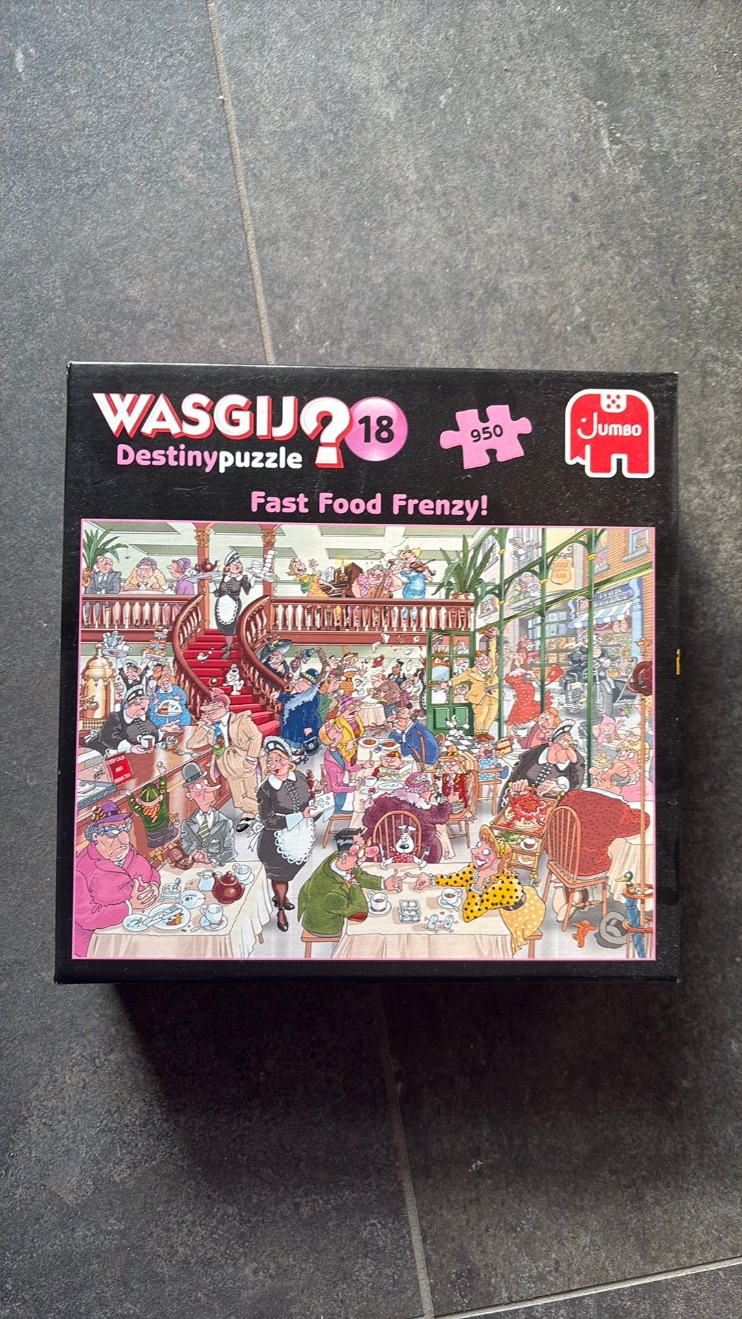 Wasgij? Puzzel Fast Food Frenzy, Ophalen of Verzenden, 500 t/m 1500 stukjes, Zo goed als nieuw
