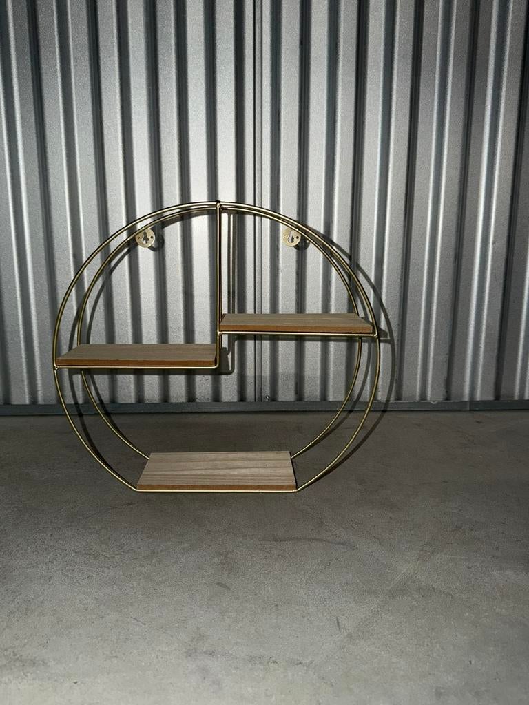 Wandplank bruin/goud, Huis en Inrichting, Woonaccessoires | Wandplanken en Boekenplanken, Ophalen of Verzenden, Zo goed als nieuw