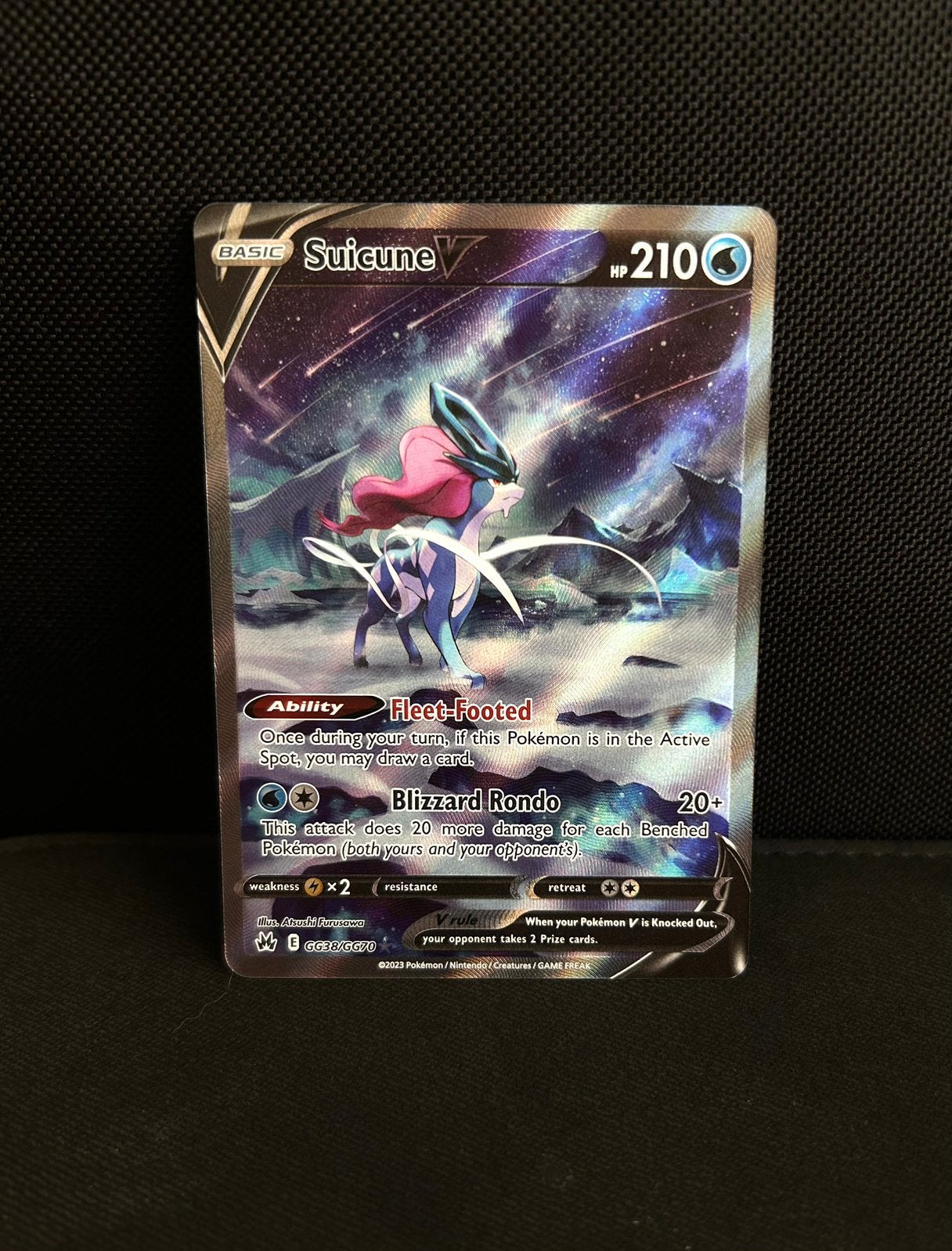Pokemon Crown Zenith Suicune V GG38/GG70, Ophalen of Verzenden, Zo goed als nieuw