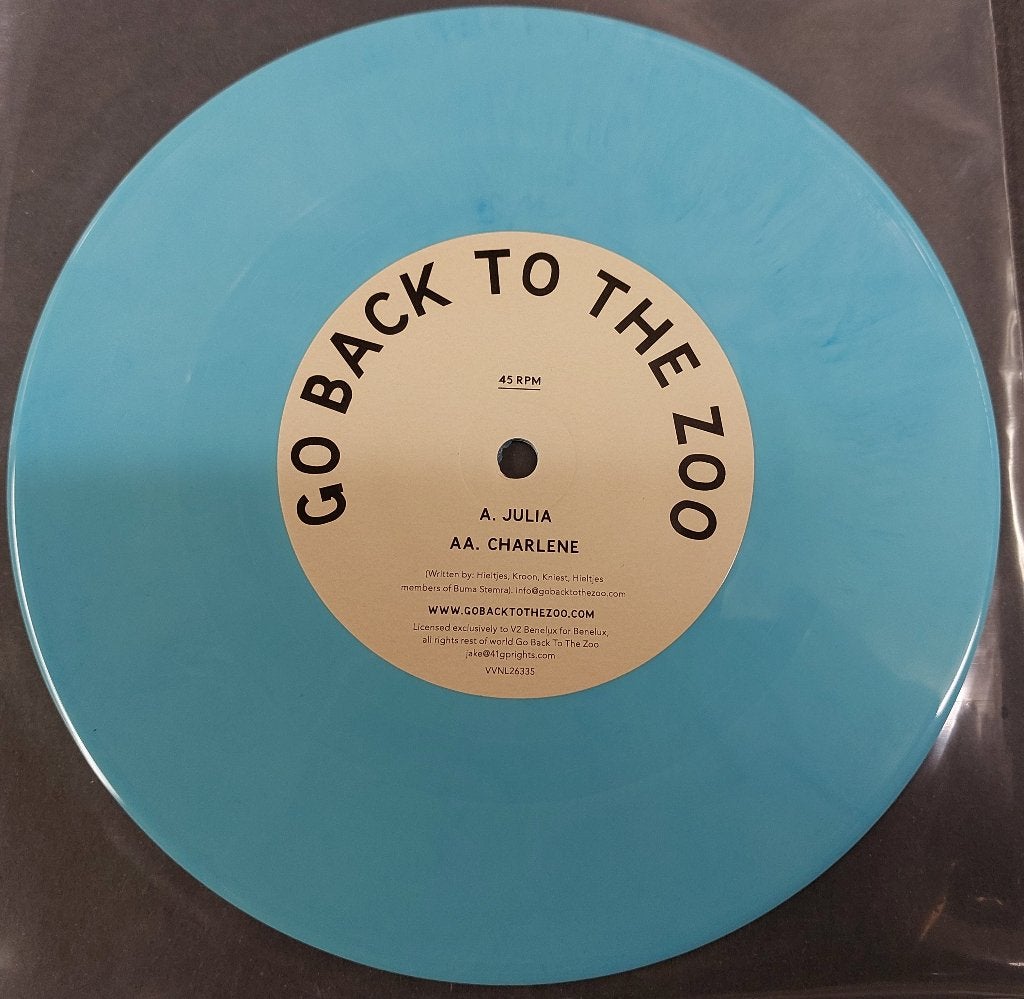 Go Back To The Zoo BLAUW VINYL SINGLE Julia 7 inch, Limited edition, Verzenden, Nieuw in verpakking, Pop