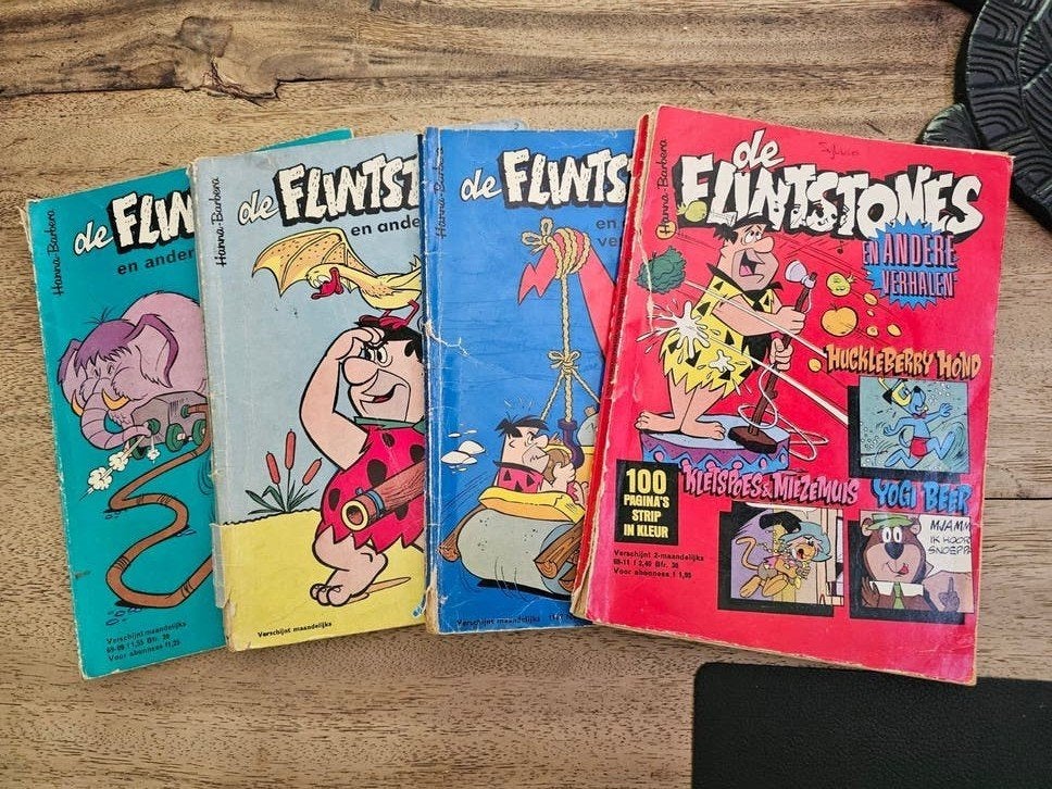 De Flintstones en andere verhalen - 4 stripboeken, Meerdere stripboeken, Ophalen of Verzenden, Gelezen, Hanna-Barbera