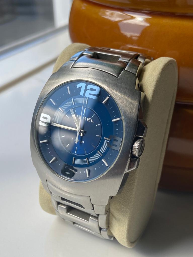 Diesel DZ1110 Seiko Quartz H-links band, IOS, Ophalen of Verzenden, Zo goed als nieuw, Waterdicht