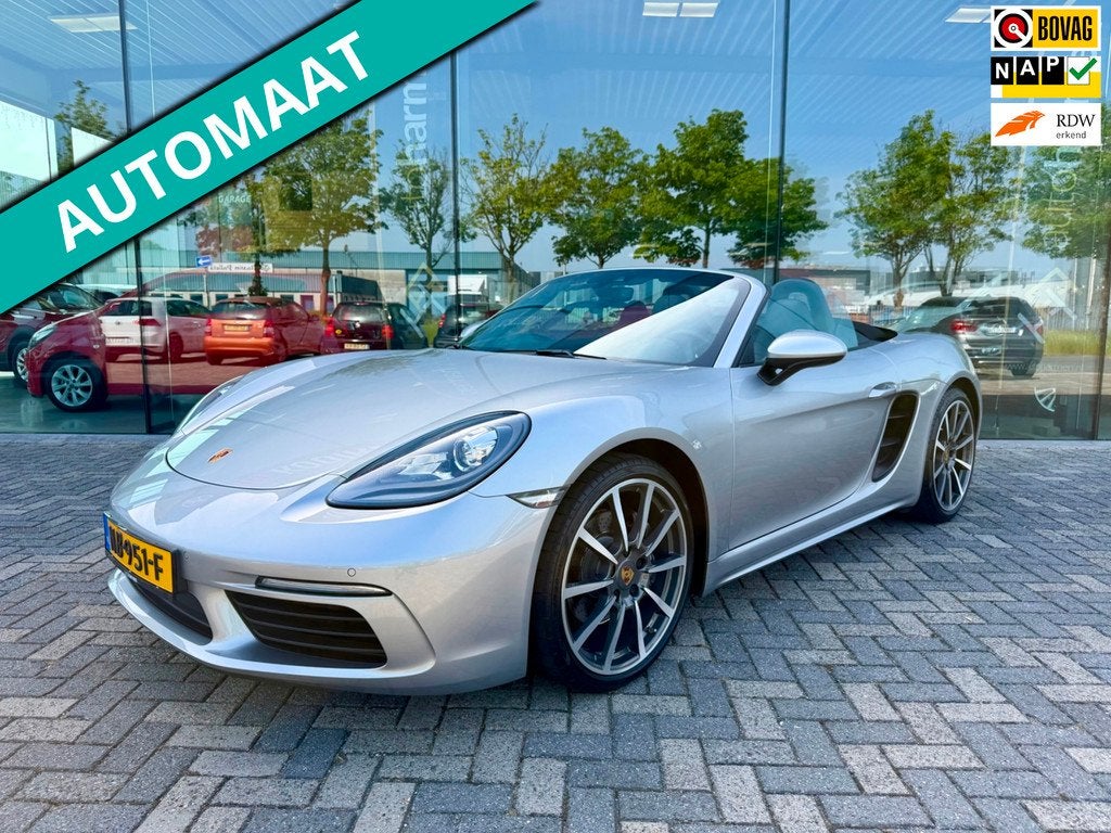 Porsche 718 Boxster 2.0 300pk, NAP, CarPlay Bose, Sportstoel, Automaat, Achterwielaandrijving, Gebruikt, 4 cilinders