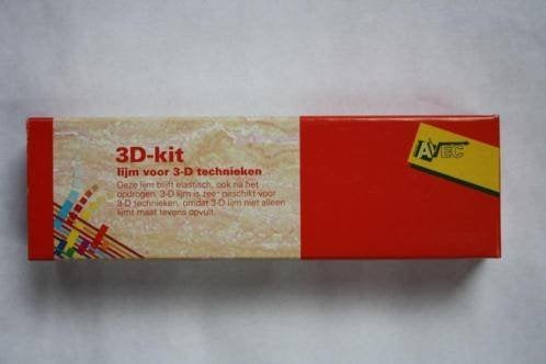 2 stuks tubes 3d-kit lijm voor 3-d technieken 80m, Verzenden, Nieuw, Overige thema's, Overige typen
