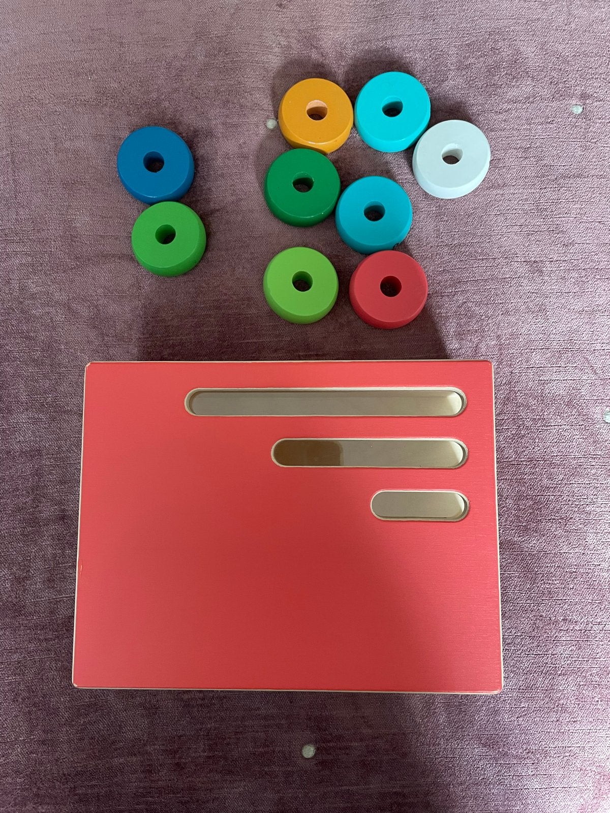 Lovevery Houten Telspel met Schijven, Ophalen of Verzenden, Gebruikt, Overige typen