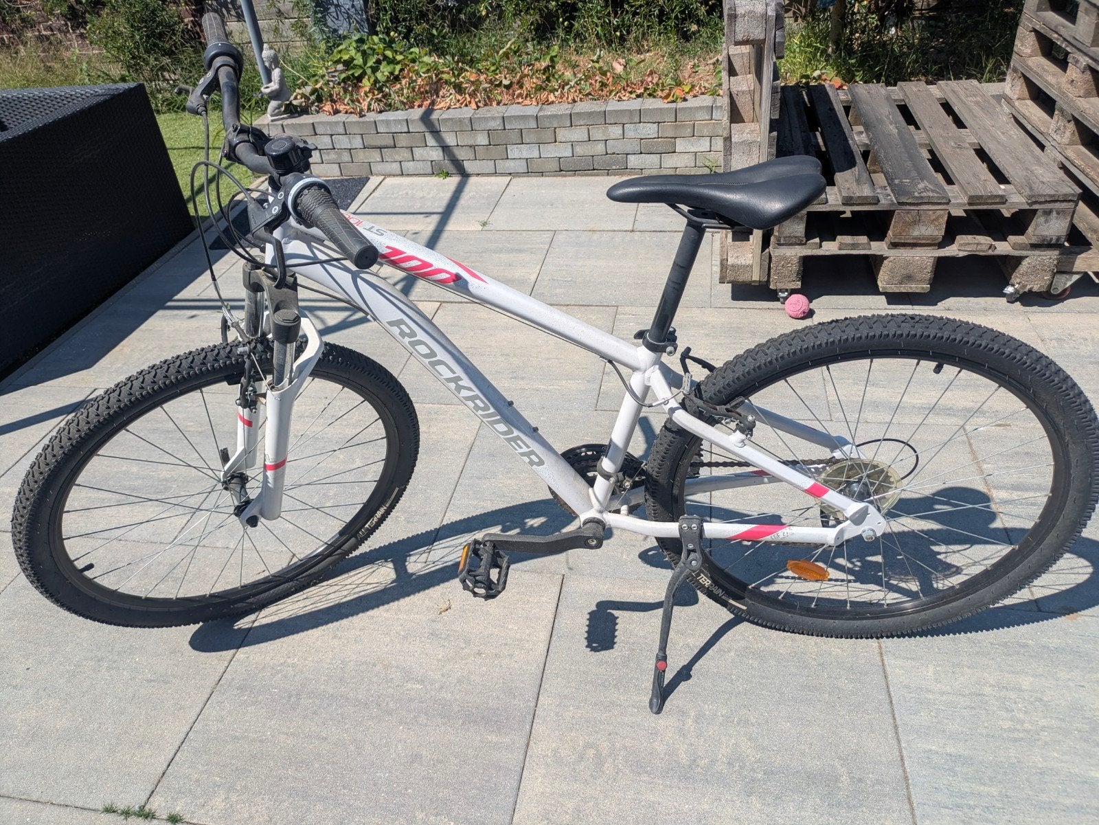 Rockrider ST100 mountainbike, Fietsen en Brommers, Minder dan 10 versnellingen, Gebruikt, Vering, Velgrem