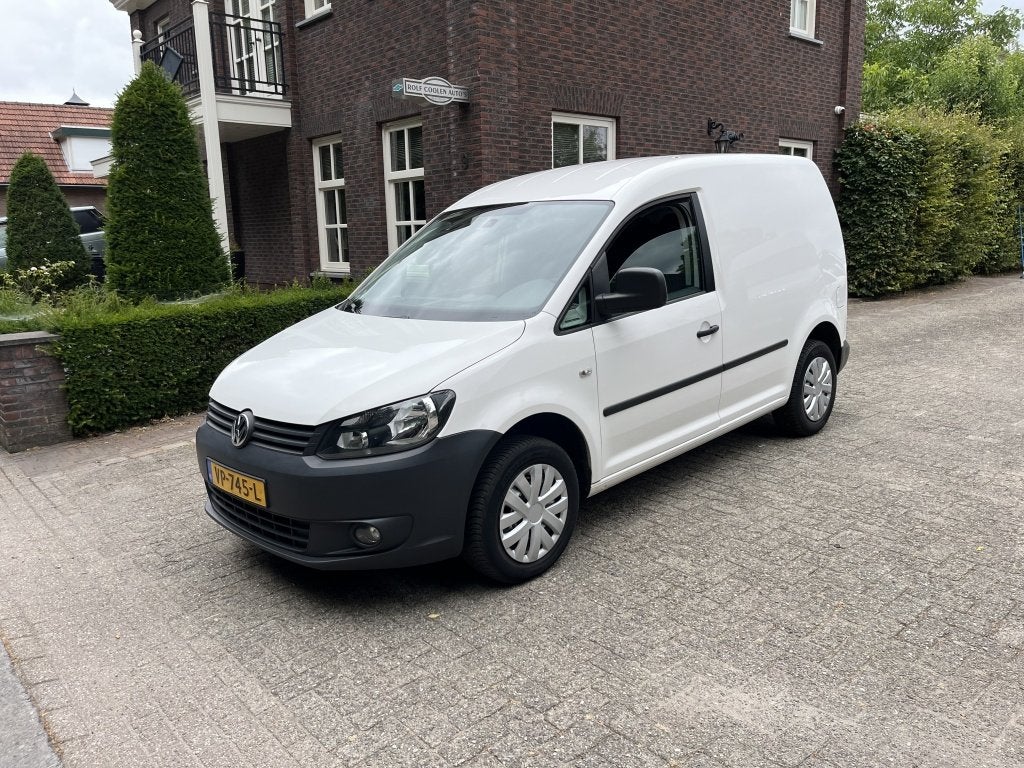 Volkswagen Caddy 1.6 TDI AIRCO (bj 2015), Euro 5, Stof, Gebruikt, Zwart