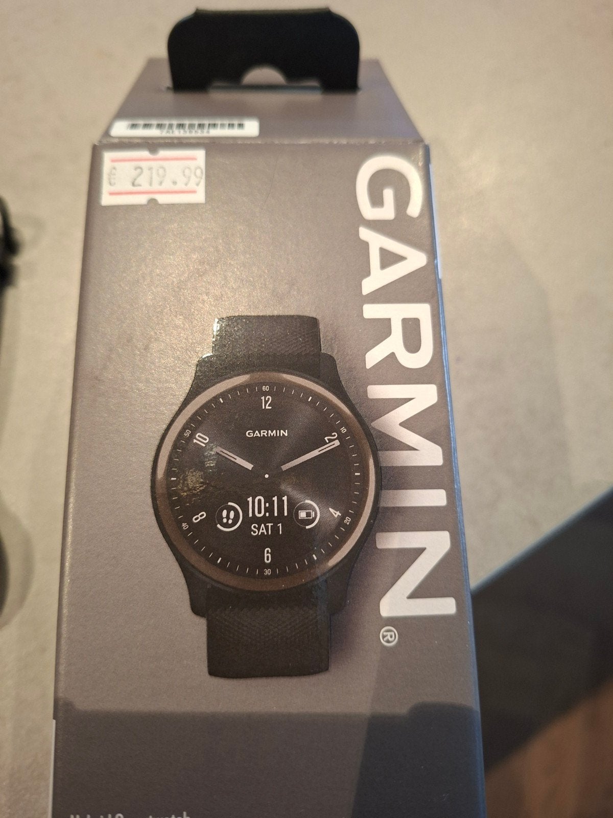 Garmin vívomove Sport Hybride Smartwatch Zwart, Ophalen, Zwart, Garmin, Zo goed als nieuw