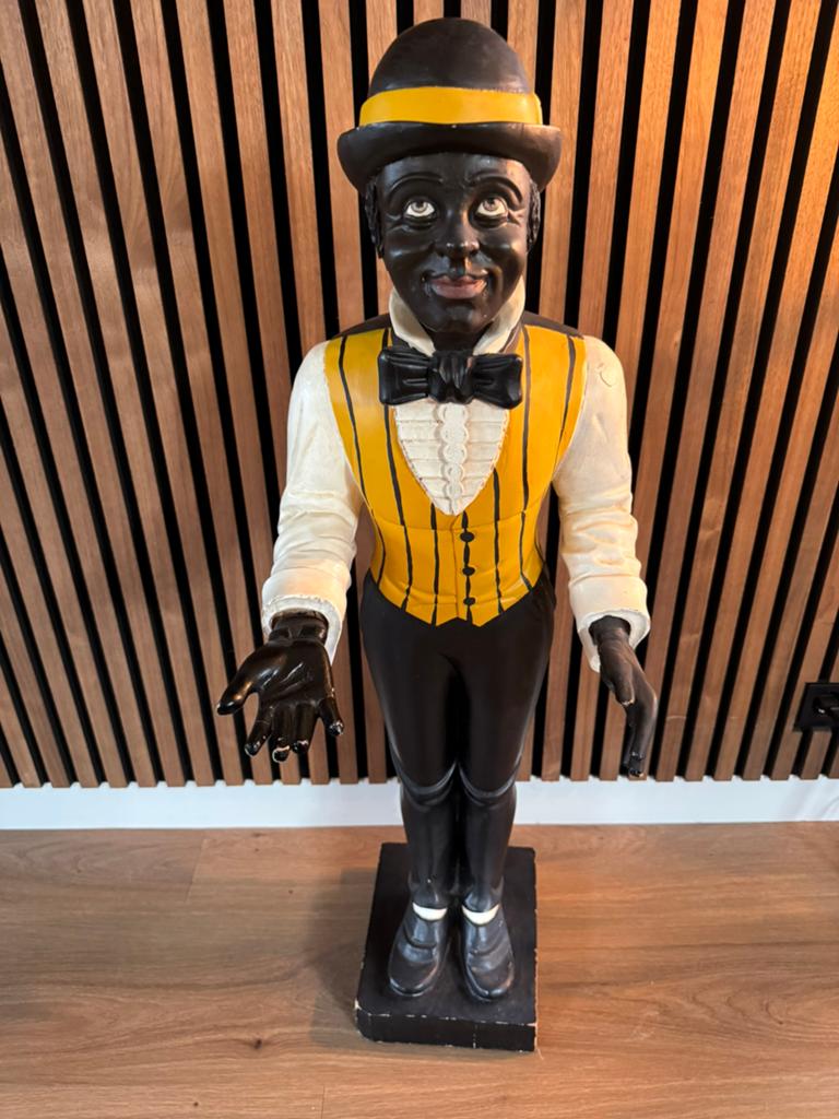 Prachtige Vintage Butler / Silent Valet – Hout – 95 cm hoog, Antiek en Kunst, Ophalen, Hout, Beeld