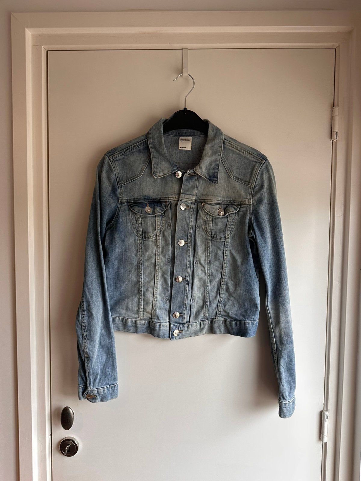 H&M spijkerjasje - maat M, Ophalen of Verzenden, Zo goed als nieuw, Maat 38/40 (M), Blauw