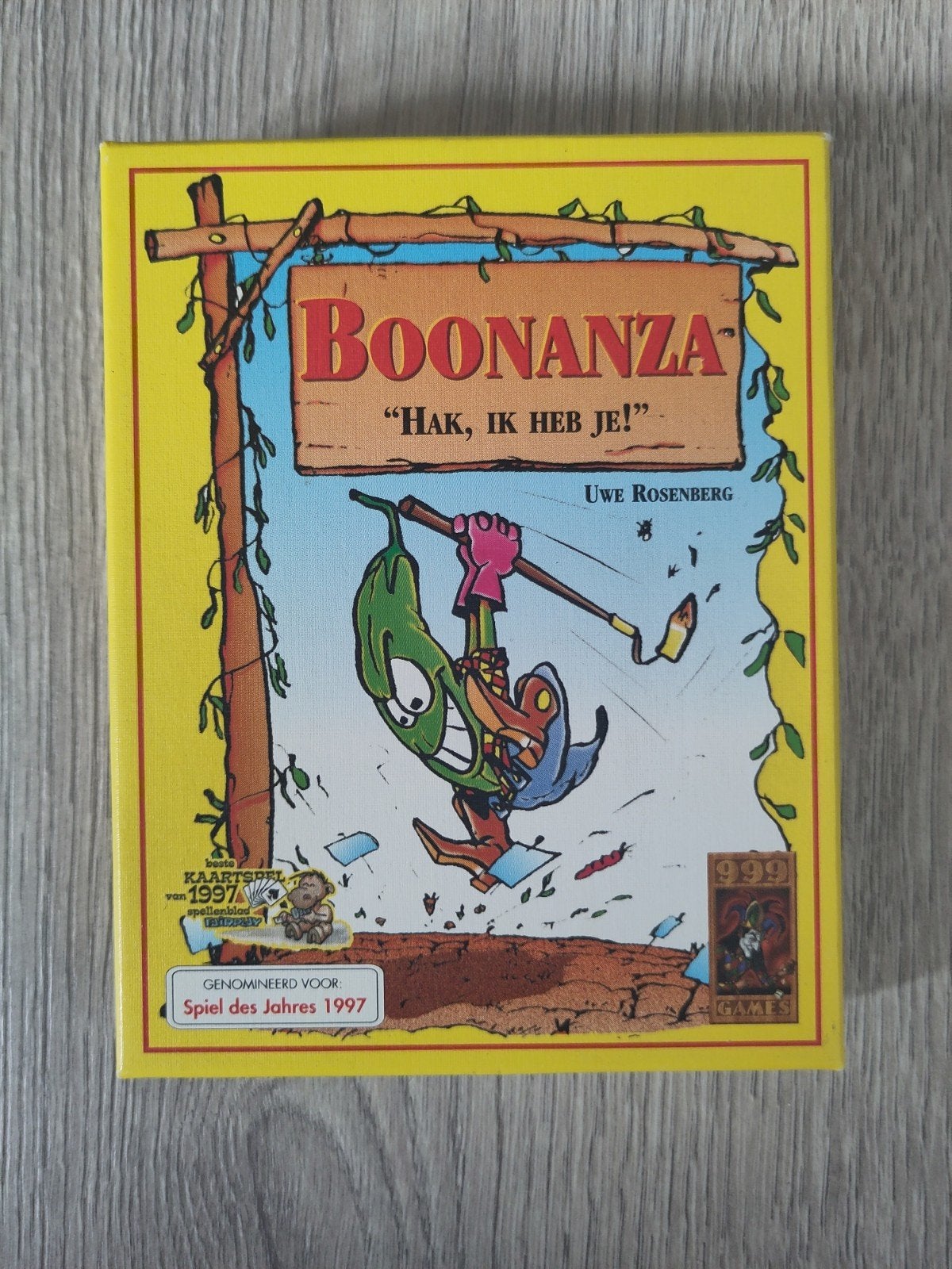 Boonanza Kaartspel - Hak, ik heb je!, Drie of vier spelers, Ophalen of Verzenden, Gebruikt, 999 Games