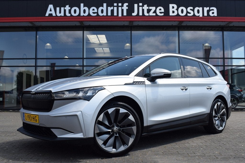 Skoda Enyaq iV 60 SOH 91% LED | Carplay | Virtual | Standkac, Auto's, Skoda, Achterwielaandrijving, Gebruikt, 179 pk, Leder en Stof