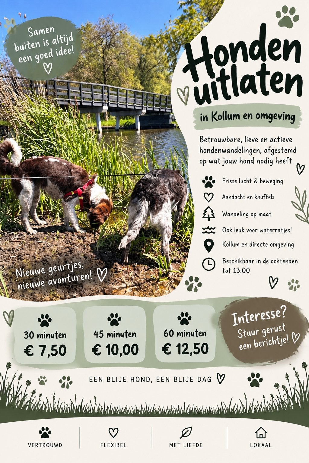 Honden uitlaten, Ophalen, Nieuw
