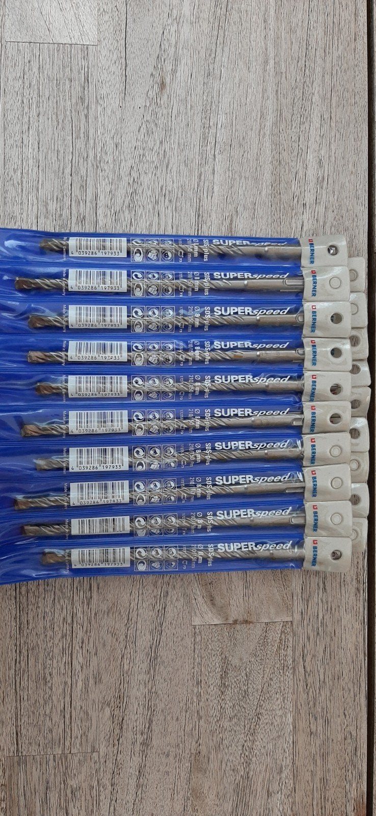 Berner SUPERspeed SDS-plus Boorhamer Boren 8mm x 210/150mm, Ophalen of Verzenden, Nieuw, Boor- en/of Breekhamer